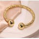 Charm Ball Cuff Gold Color Bangle Bracelet