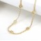 Heart Butterfly Eye Gold Plated Zircon Paved Crystal Chain Necklace