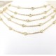 Heart Butterfly Eye Gold Plated Zircon Paved Crystal Chain Necklace